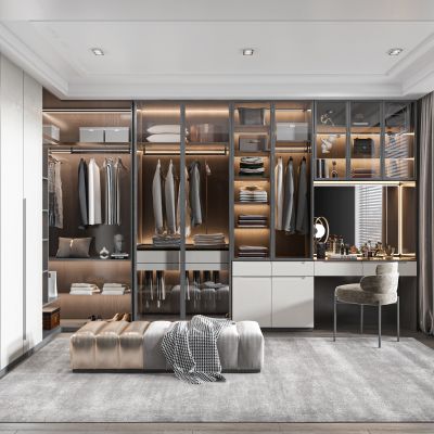 现代衣帽间