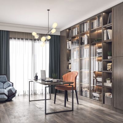 现代轻奢书房
