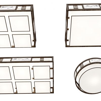 新中式吸顶灯组合 