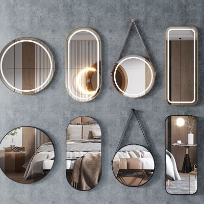 现代镜子_装饰镜,挂镜，试衣镜