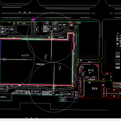 工业园区现场平面布置图