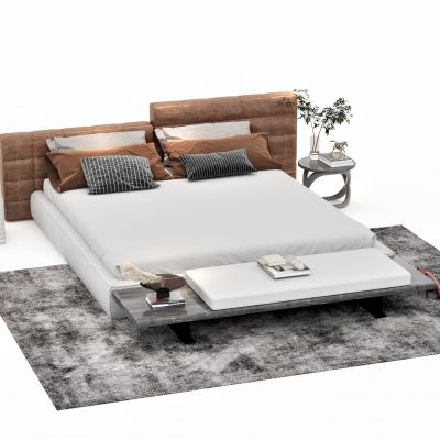 现代风格双人床