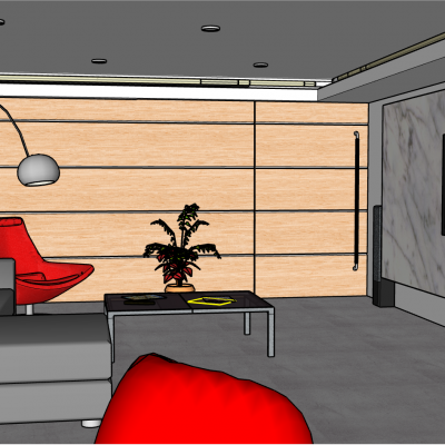 现代家居客厅室内