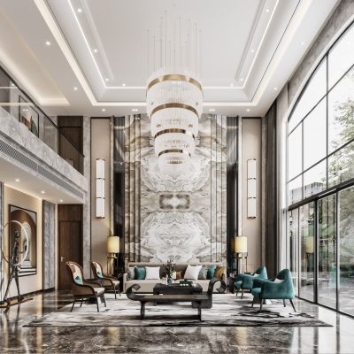 别墅现代客餐厅