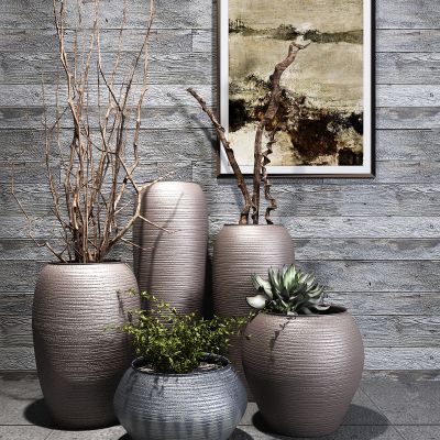 新中式花瓶干枝摆件