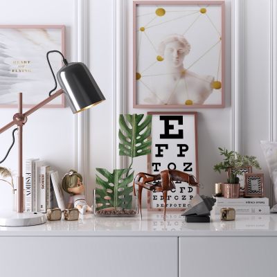 现代艺术马绿植摆件台灯挂画书籍抱枕软装小饰品