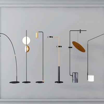 现代简约金属落地灯