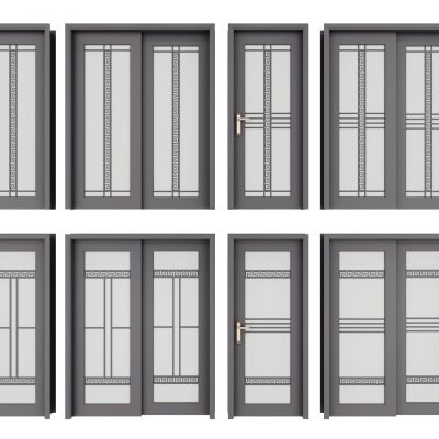 新中式卫生间门移门组合