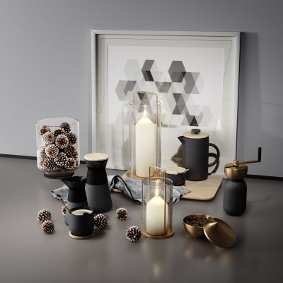 现代装饰品摆件 装饰画组合