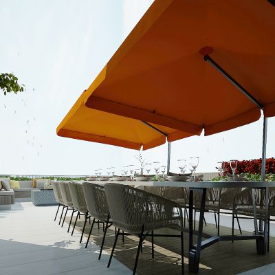 现代室外露台景观