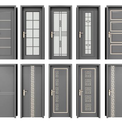 新中式房门卫生间门组合