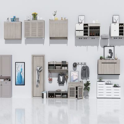 现代入户进门鞋柜