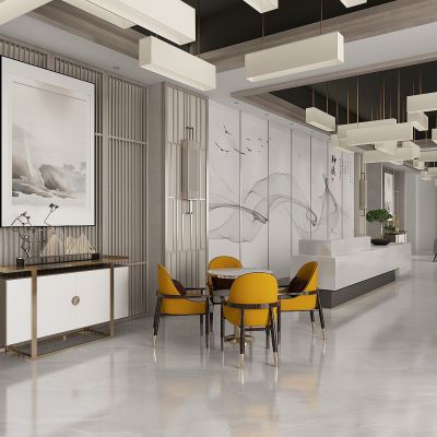 新中式大厅前台