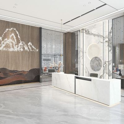 新中式大厅前台