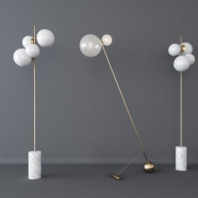 现代落地灯组合