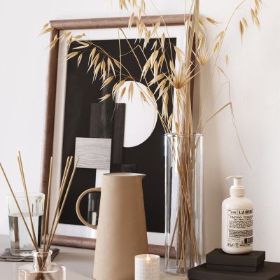 北欧干花香水ipad挂画 饰品