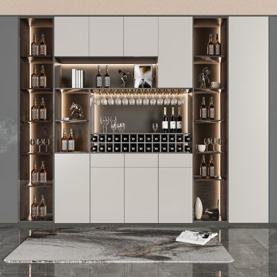 现代酒柜3D模型