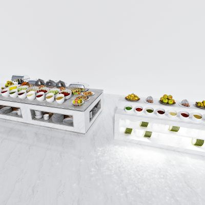 现代自助餐厅自助调料台