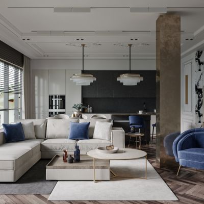 现代简约客餐厅