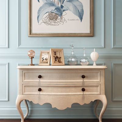 美式法式装饰柜边柜玄关柜画摆台