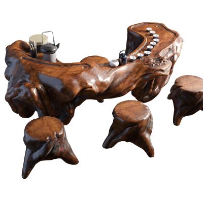 中式茶桌椅组合