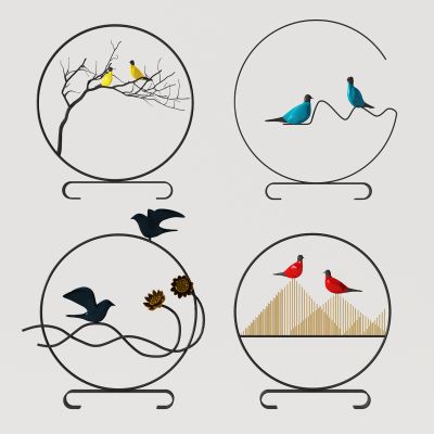 新中式小鸟饰品摆件