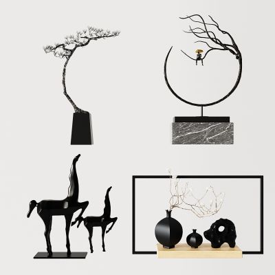 新中式装饰品雕塑摆件