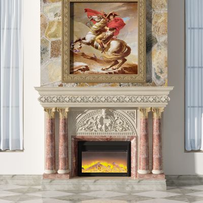 欧式法式雕花壁炉画框