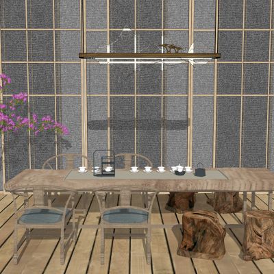 中式茶台茶桌椅