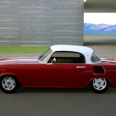 现代老爷车跑车汽车