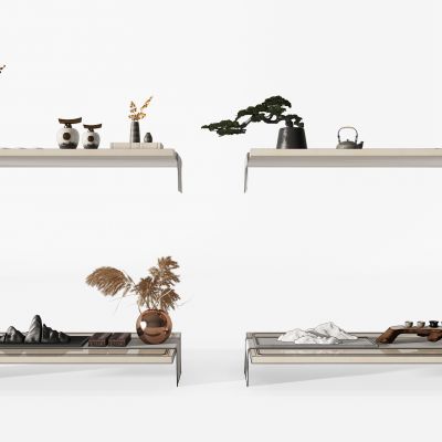 新中式茶具盆栽假山摆件茶具茶道