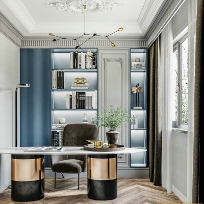 现代轻奢书房