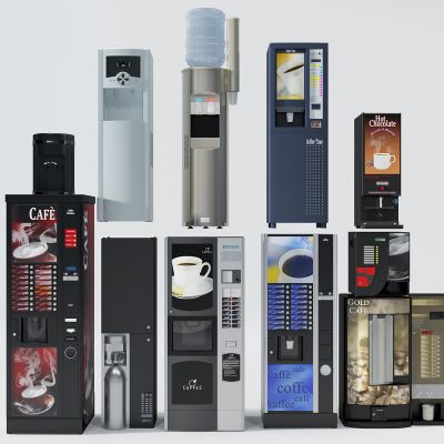 现代咖啡自助机饮水机