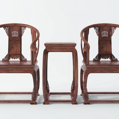 中式古典红木家具圈椅