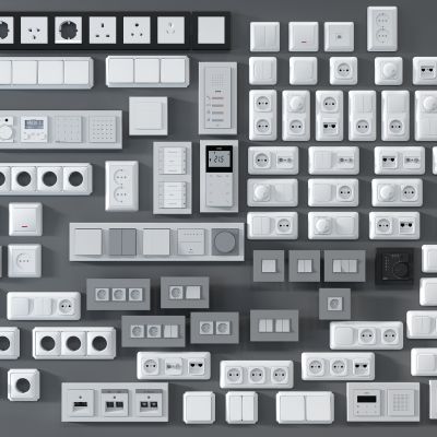 现代开关插座面板