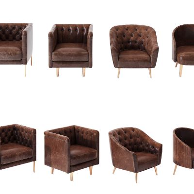 欧式单人沙发组合