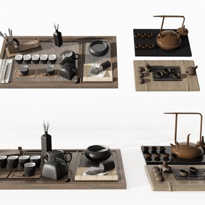 新中式茶盘茶具茶海茶杯茶壶