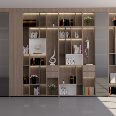文件柜 书房 书柜 现代书柜3D模型
