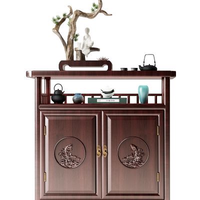 新中式红木茶柜边柜