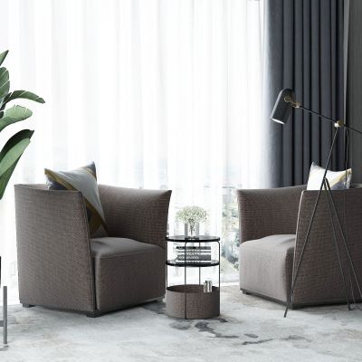 现代单人沙发组合