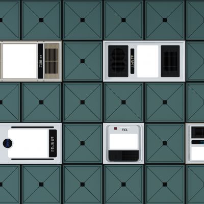 现代集成浴霸暖风机吊顶