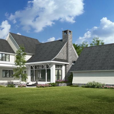 现代景观树花草