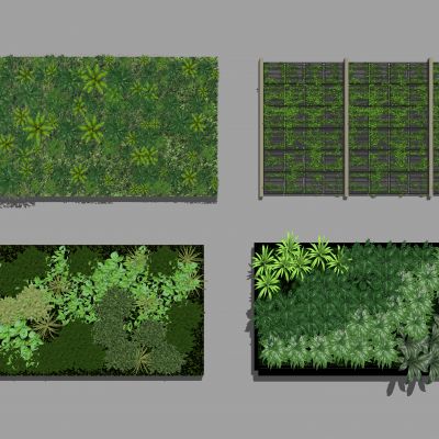 现代绿植墙 背景墙