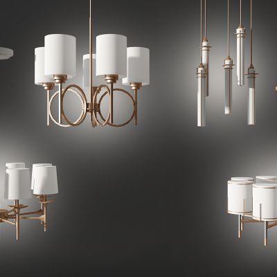 新中式吊灯组合