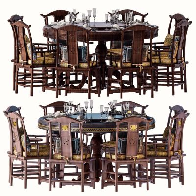 新中式桌椅组合