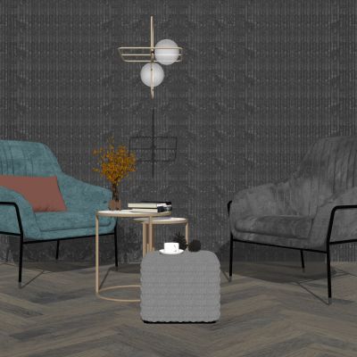 现代轻奢单人沙发