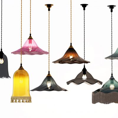 现代艺术玻璃小吊灯