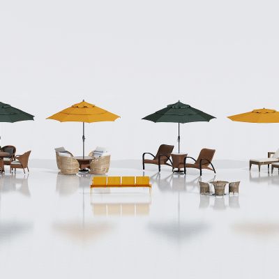 现代户外休闲桌椅