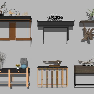 新中式玄关几 边几 边柜