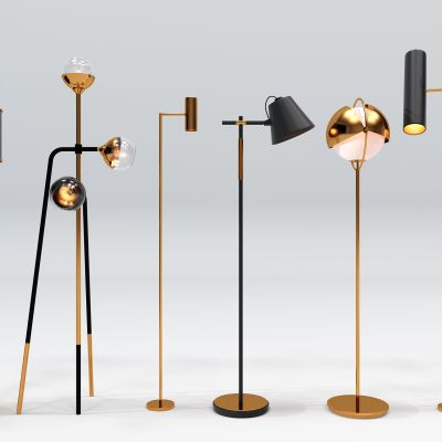 现代落地灯组合